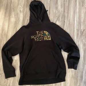 North Face Camo Logo Hoodie